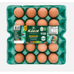 Ovos orgânicos vermelhos - bandeja (20 unidades)