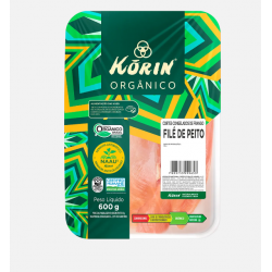 File de peito de frango orgânico congelado - BNJ 600g
